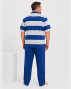 Sky blue polo neck tracksuit